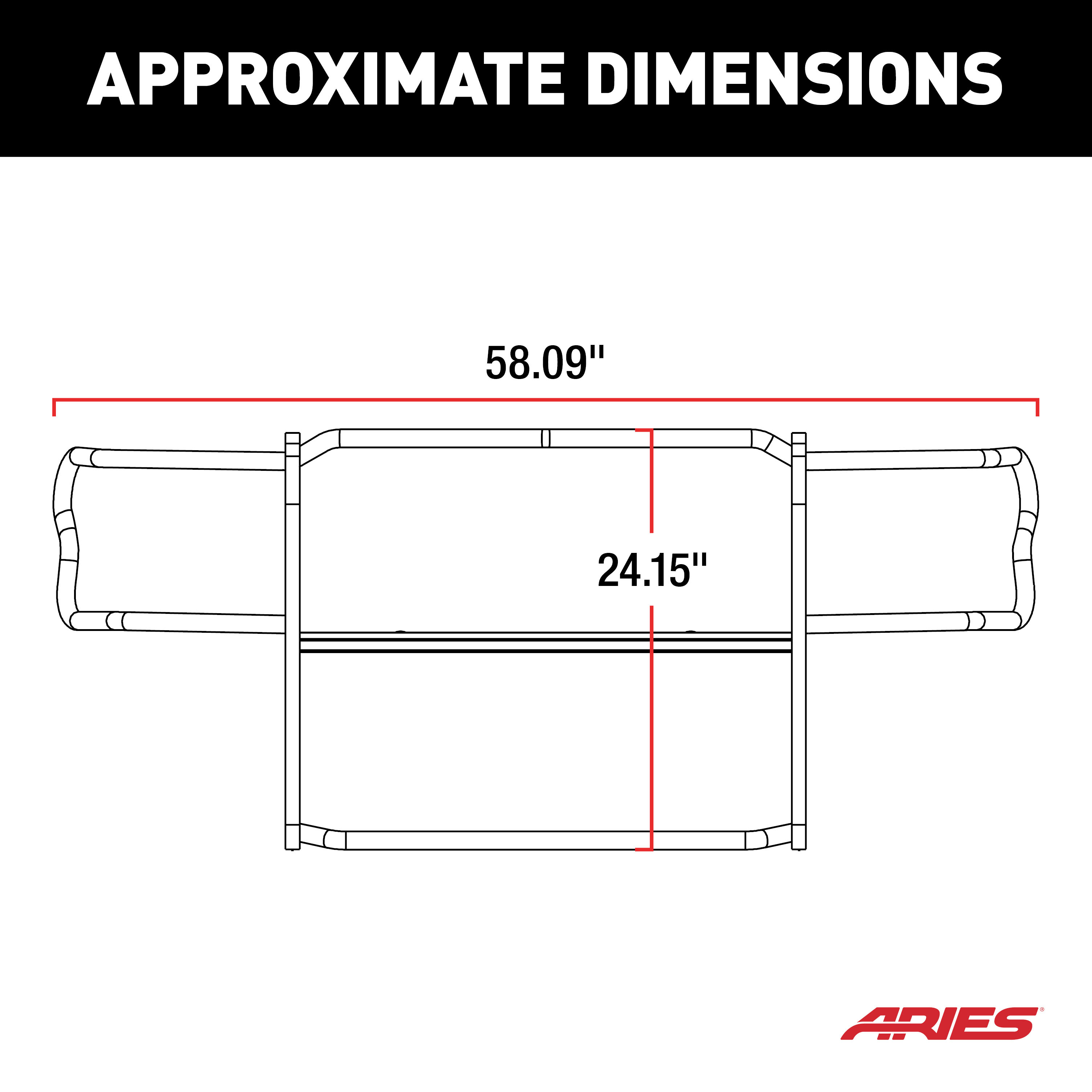ARIES Black Steel Grille Guard, Select Jeep Liberty Grille Guard thumbnail 8