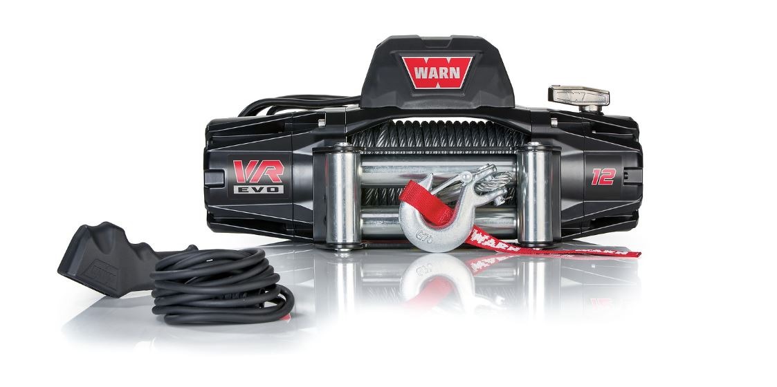 Warn 103254 VR EVO 12 Standard-Duty Winch 12V Aluminum Tie Plate thumbnail 0