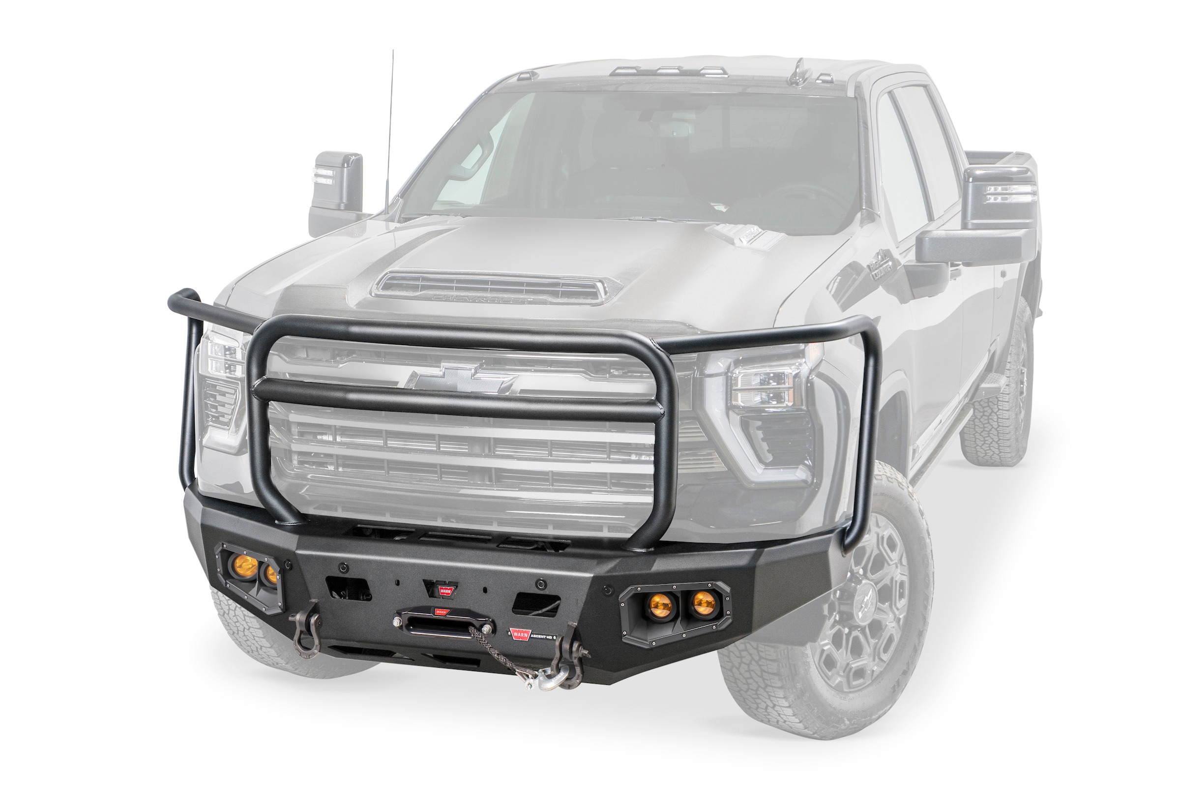 Warn 110913 Ascent HD Winch Bumper Silverado HD Prerunner Guard thumbnail 0