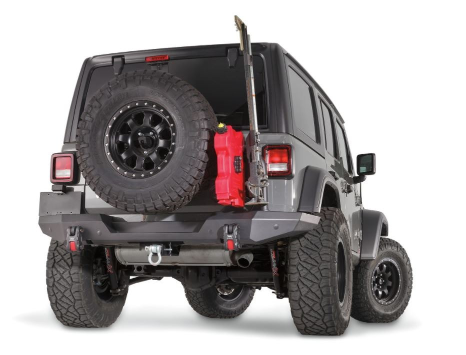 Warn 102190 Elite Rear Bumper Jeep JL Steel Black thumbnail 0