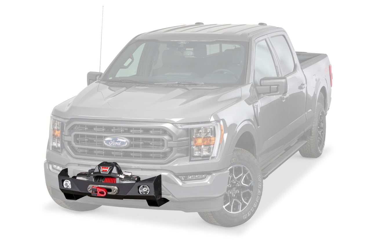 Warn 107650 Winch Mount Black Powder Coated Steel thumbnail 2