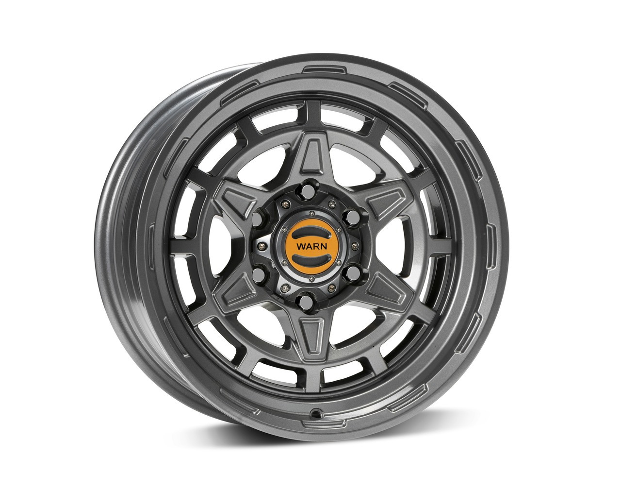 Warn 104488 Diamond Cutter Wheel 17x8.5 Gunmetal 6x5.5 Bolt Pattern thumbnail 0