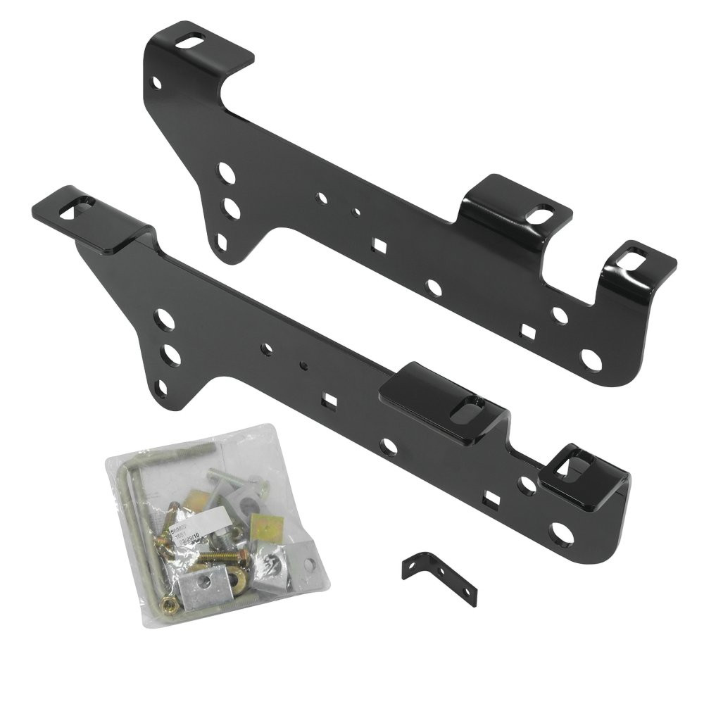 2008-2010 Ford F-450 Super Duty Except Cab & Chassis Reese 16K Slider Fifth Wheel Hitch, Dual Jaw, Complete System, Round Tube Slider (Includes Rails & Custom Fit Brackets) thumbnail 2