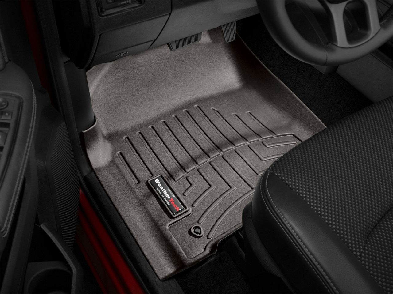 WeatherTech FloorLinerTM DigitalFit; Cocoa; Front 474781 thumbnail 0