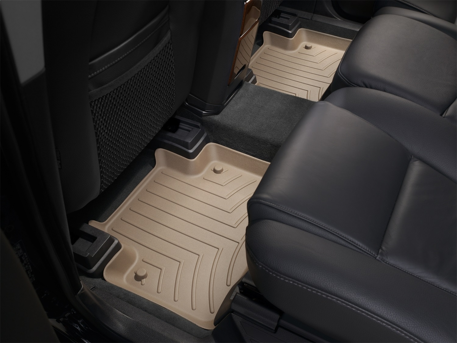 WeatherTech FloorLinerTM DigitalFit; Tan; Rear; 2 Piece 450532 thumbnail 1