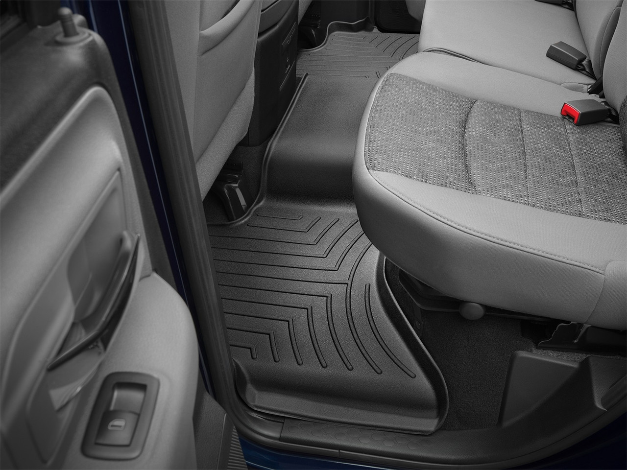 WeatherTech FloorLinerTM DigitalFit; Black; Rear 442162 thumbnail 1