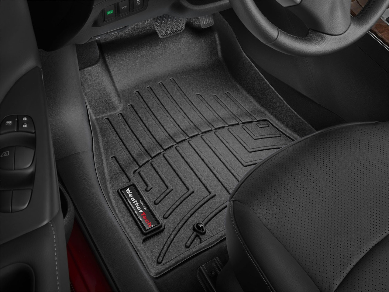 WeatherTech FloorLinerTM DigitalFit; Black; Front 4412791 thumbnail 1