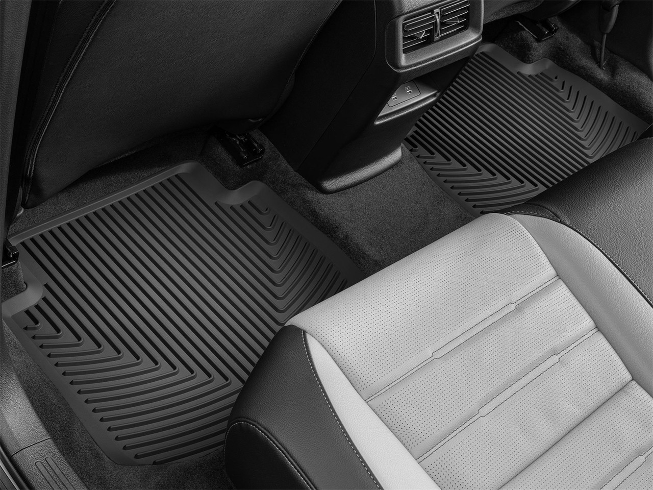 WeatherTech All Weather Floor Mats; Black; Rear W650 thumbnail 1
