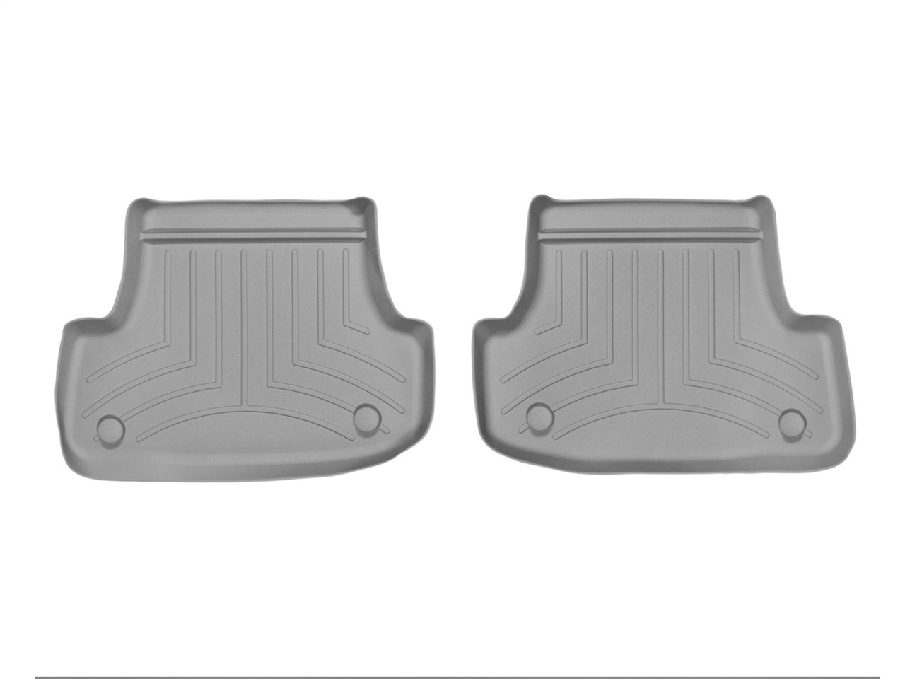 WeatherTech FloorLinerTM DigitalFit; Gray; Rear; 2 Piece 465002 thumbnail 0