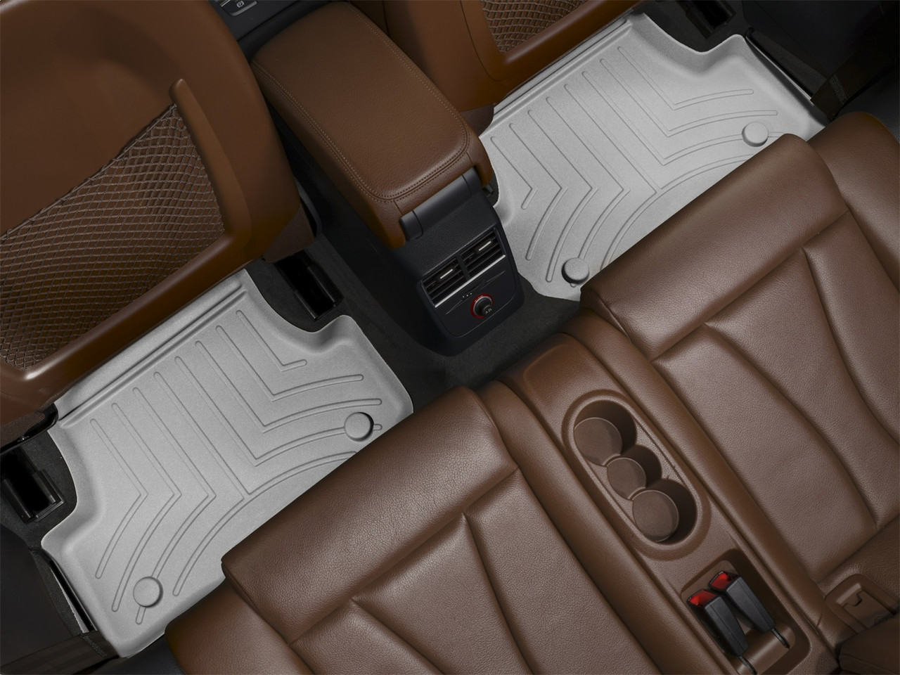 WeatherTech FloorLinerTM DigitalFit; Gray; Rear; 2 Piece 465002 thumbnail 1