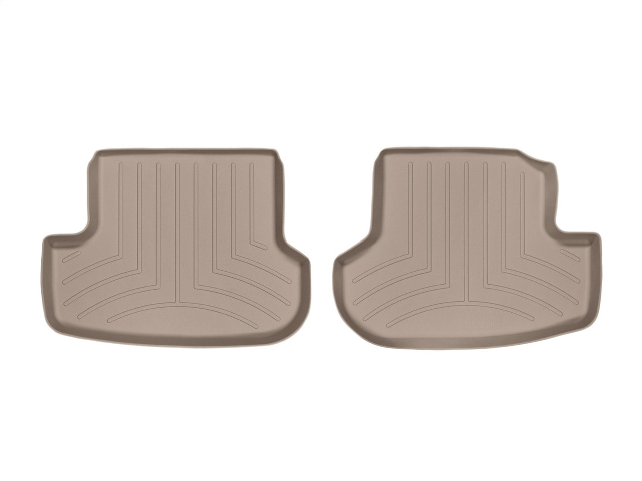 WeatherTech FloorLinerTM DigitalFit; Tan; Rear; 2 Piece 453384 thumbnail 0