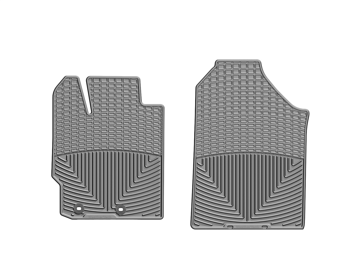 WeatherTech All Weather Floor Mats; Gray; Front W263GR thumbnail 1