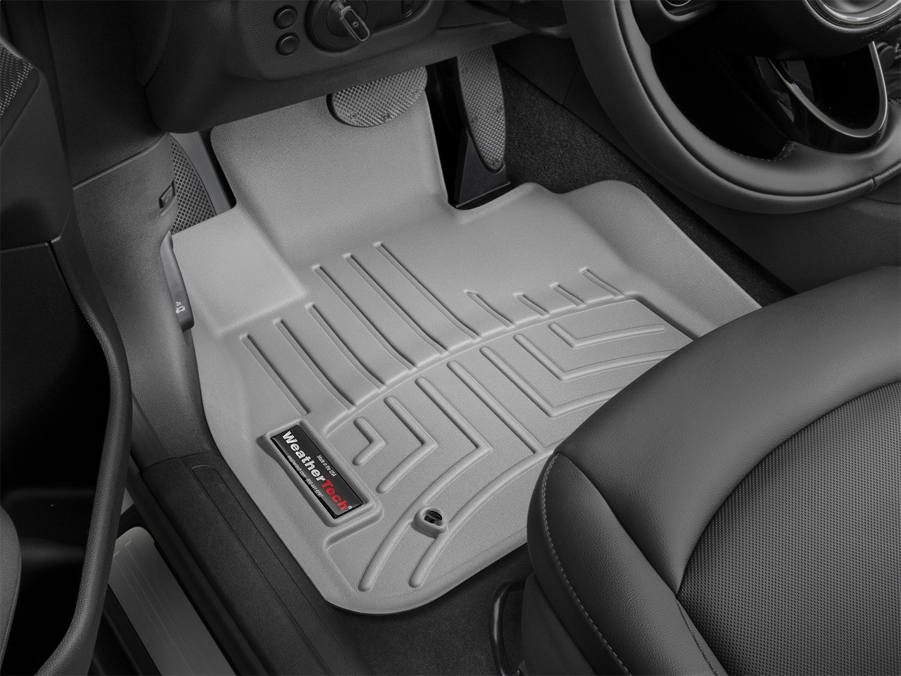 WeatherTech FloorLinerTM DigitalFit; Gray; Front 468711 thumbnail 1