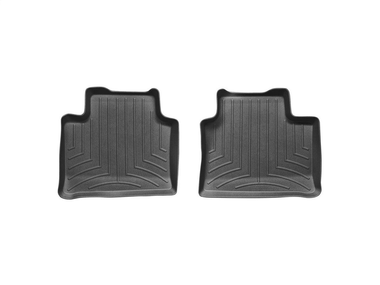 WeatherTech FloorLinerTM DigitalFit; Black; Rear; 2 Pieces 442252 thumbnail 0