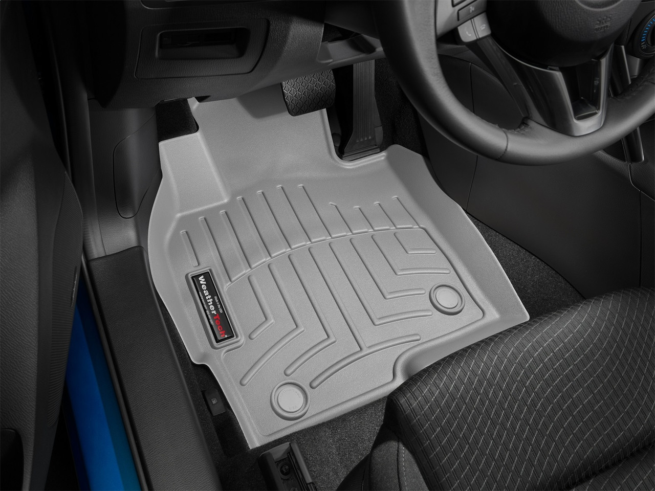WeatherTech FloorLinerTM DigitalFit; Gray; Front 464191 thumbnail 1