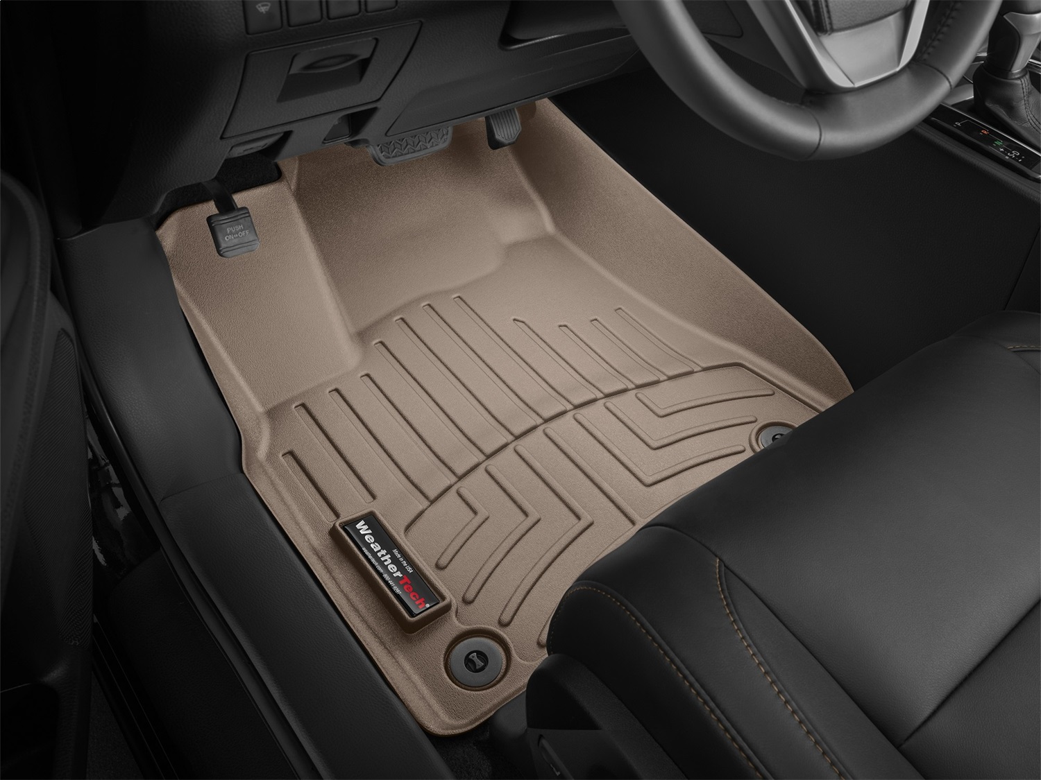 WeatherTech FloorLinerTM DigitalFit; Tan; Front 456321 thumbnail 1