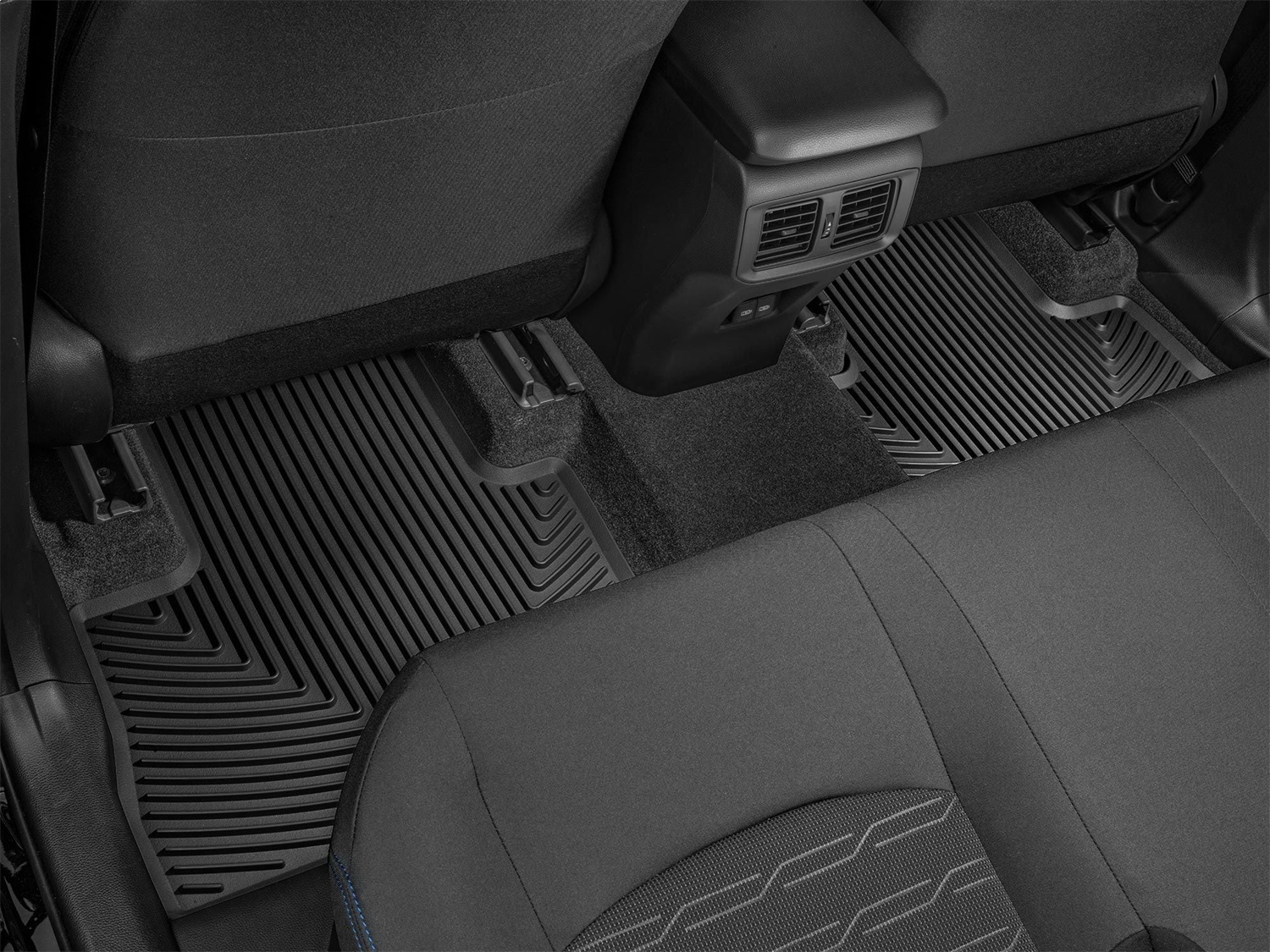 WeatherTech All Weather Floor Mats; Black; Rear W525 thumbnail 0