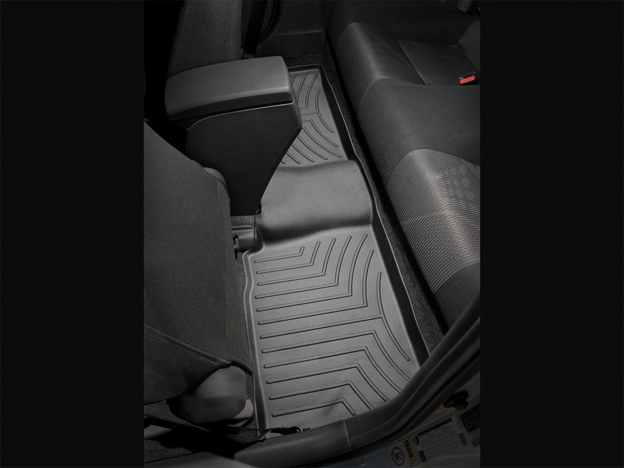 WeatherTech FloorLinerTM DigitalFit; Black; Rear 443452 thumbnail 0