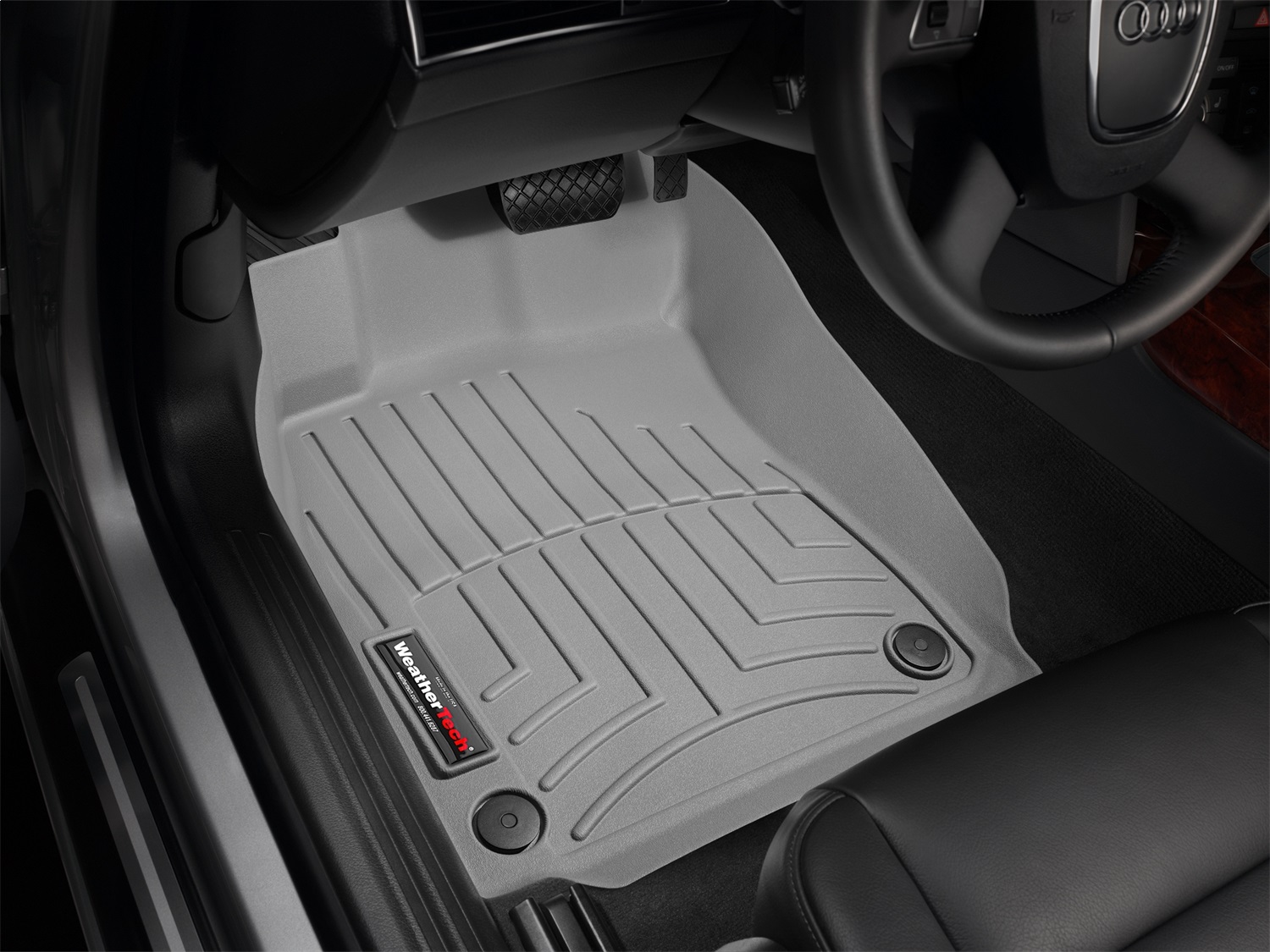 WeatherTech FloorLinerTM DigitalFit; Gray; Front 462191 thumbnail 1