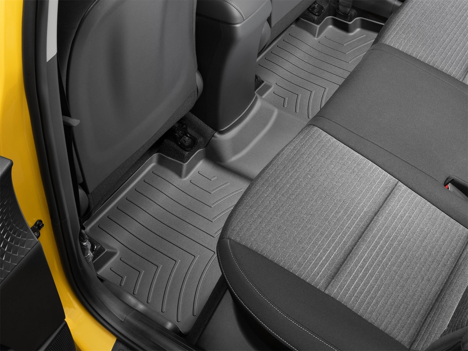 WeatherTech FloorLinerTM DigitalFit; Black; Rear 4415232 thumbnail 1
