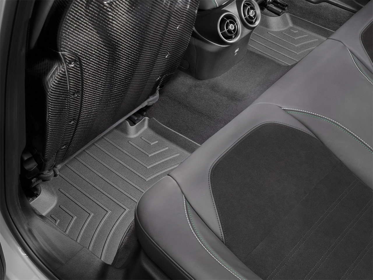WeatherTech FloorLinerTM DigitalFit; Black; Rear 4410462 thumbnail 1