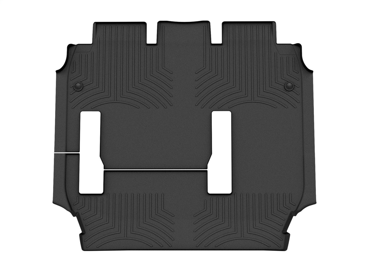WeatherTech FloorLinerTM DigitalFit; Black; Rear and Third Row; 1 Piece 449454 thumbnail 0