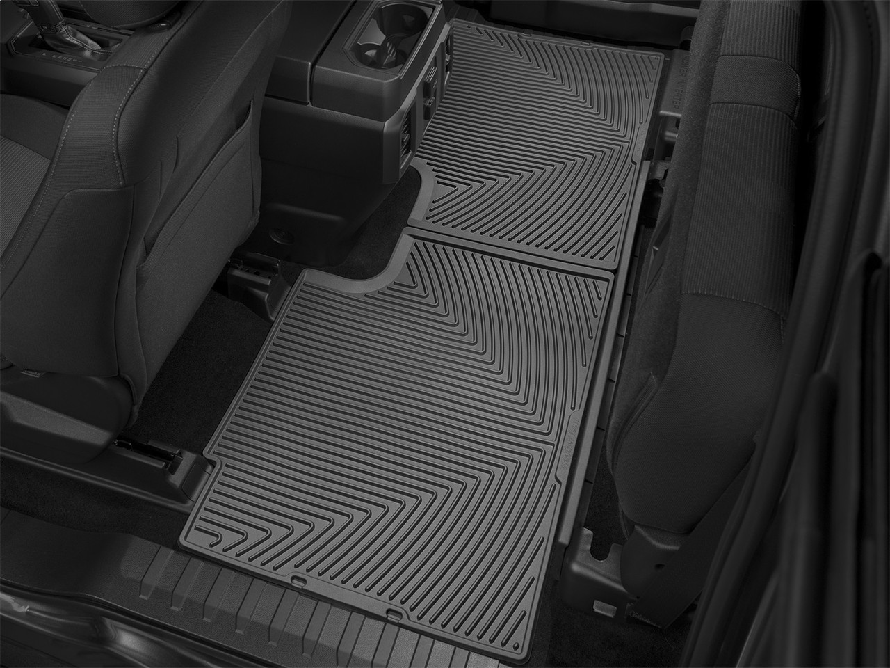 WeatherTech All Weather Floor Mats; Black; Rear W358 thumbnail 1