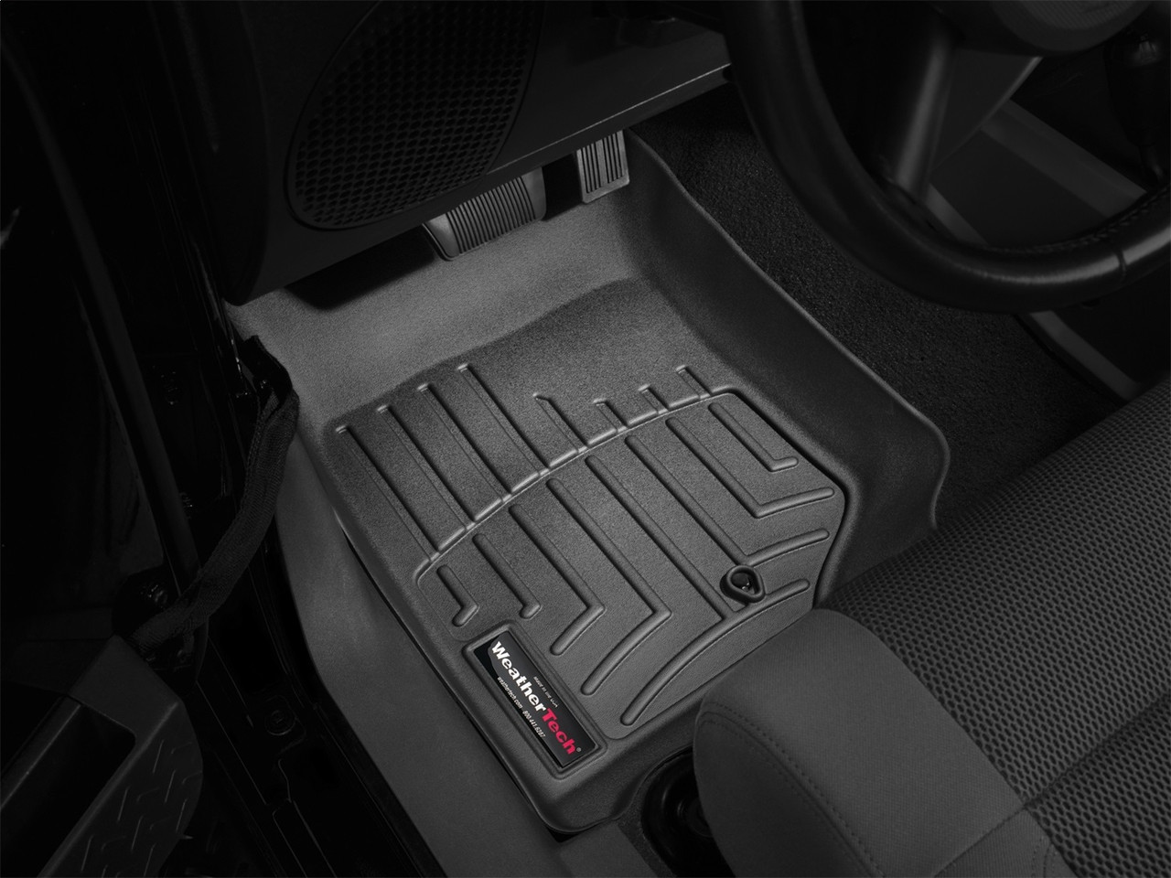 WeatherTech FloorLinerTM DigitalFit; Black; Front 441051 thumbnail 1
