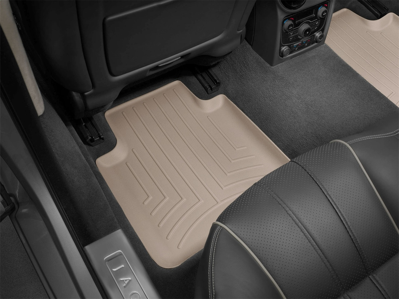 WeatherTech FloorLinerTM DigitalFit; Tan; Rear; 2 Piece 454473 thumbnail 0