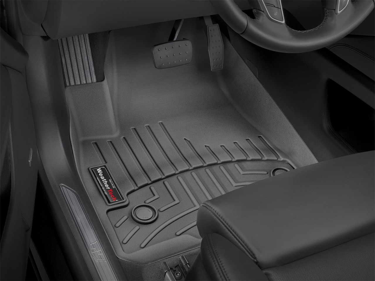 WeatherTech FloorLinerTM DigitalFit; Black; Front 449551 thumbnail 1