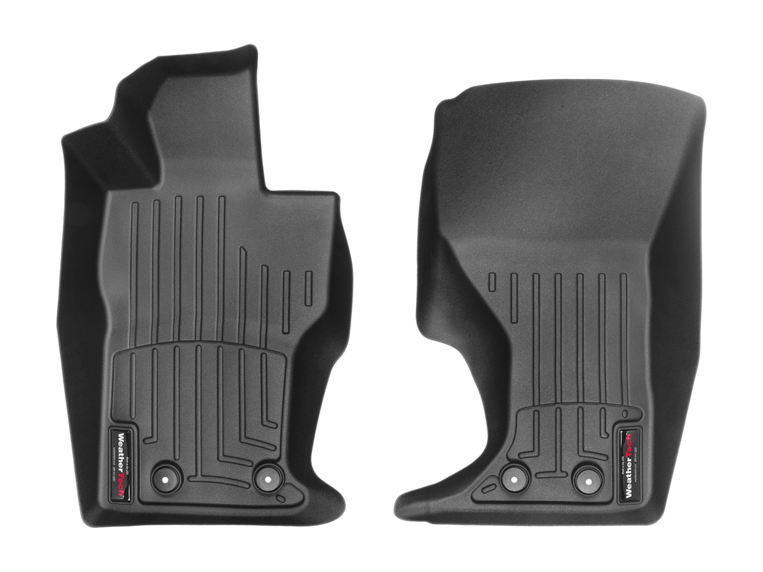 WeatherTech FloorLinerTM DigitalFit; Black; Front 448471 thumbnail 0