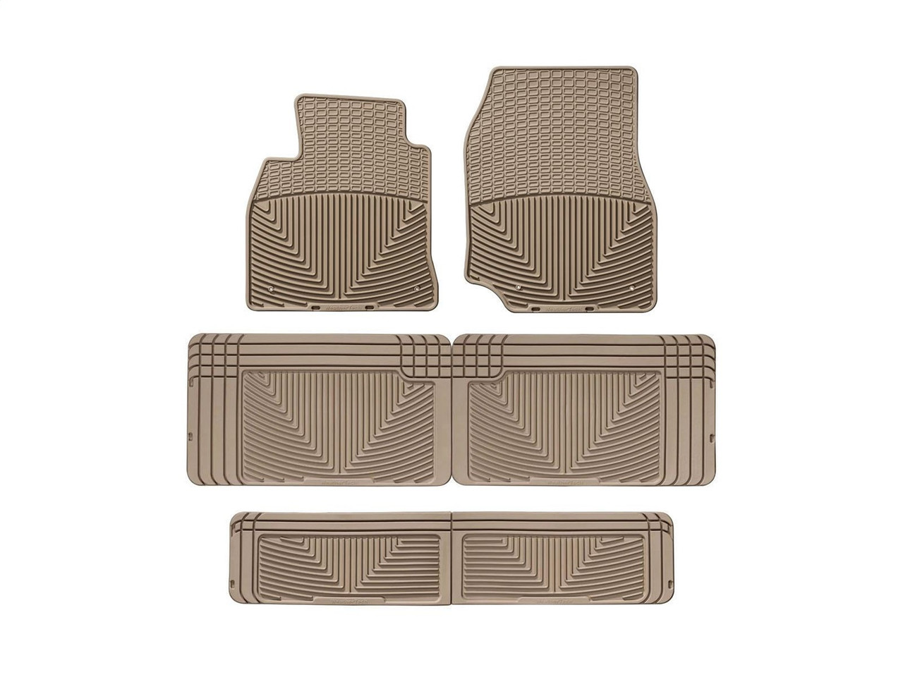 WeatherTech All Weather Floor Mats; Tan; Front Rear and Third Row W23TNW25TNW60TN thumbnail 0