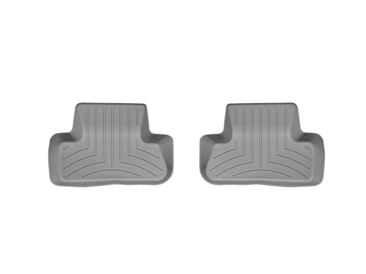 WeatherTech FloorLinerTM DigitalFit; Gray; Rear; 2 Piece 462302 thumbnail 0