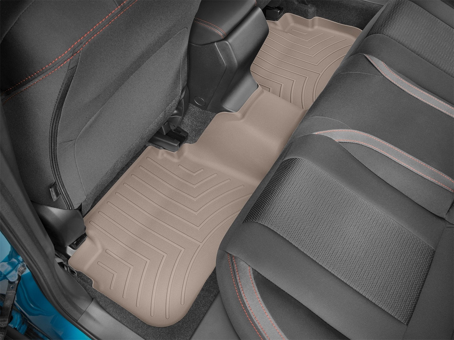 WeatherTech FloorLinerTM DigitalFit; Tan; Rear 4511072 thumbnail 1