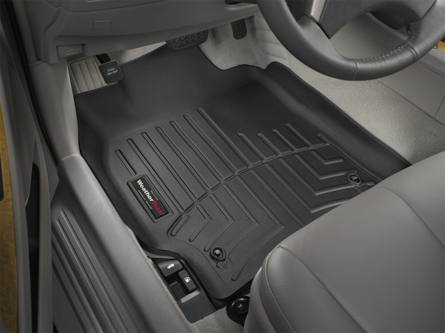 WeatherTech FloorLinerTM DigitalFit; Black; Front 440841 thumbnail 0