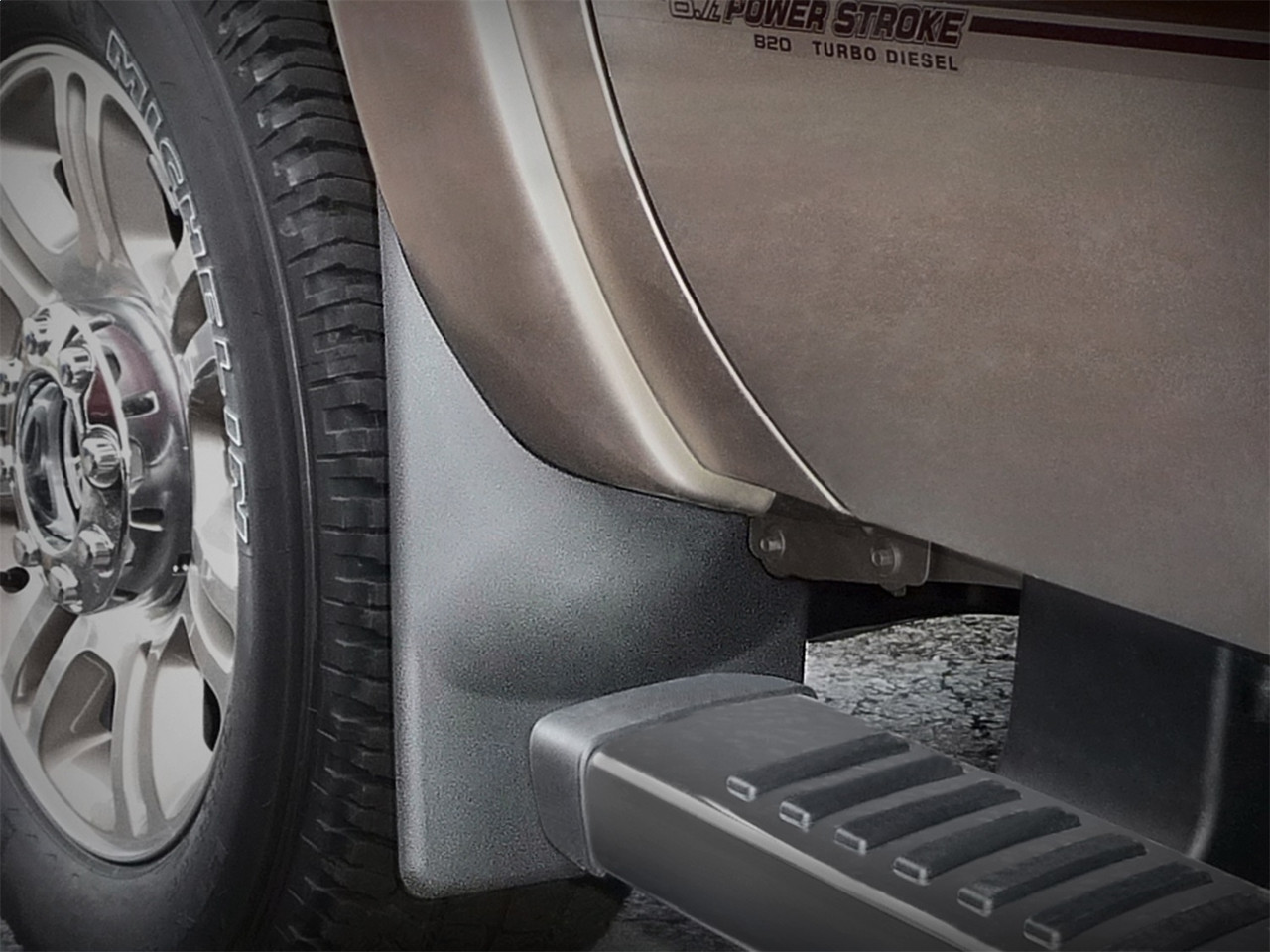 WeatherTech MudFlap No-Drill DigitalFit; Black 110031 thumbnail 0