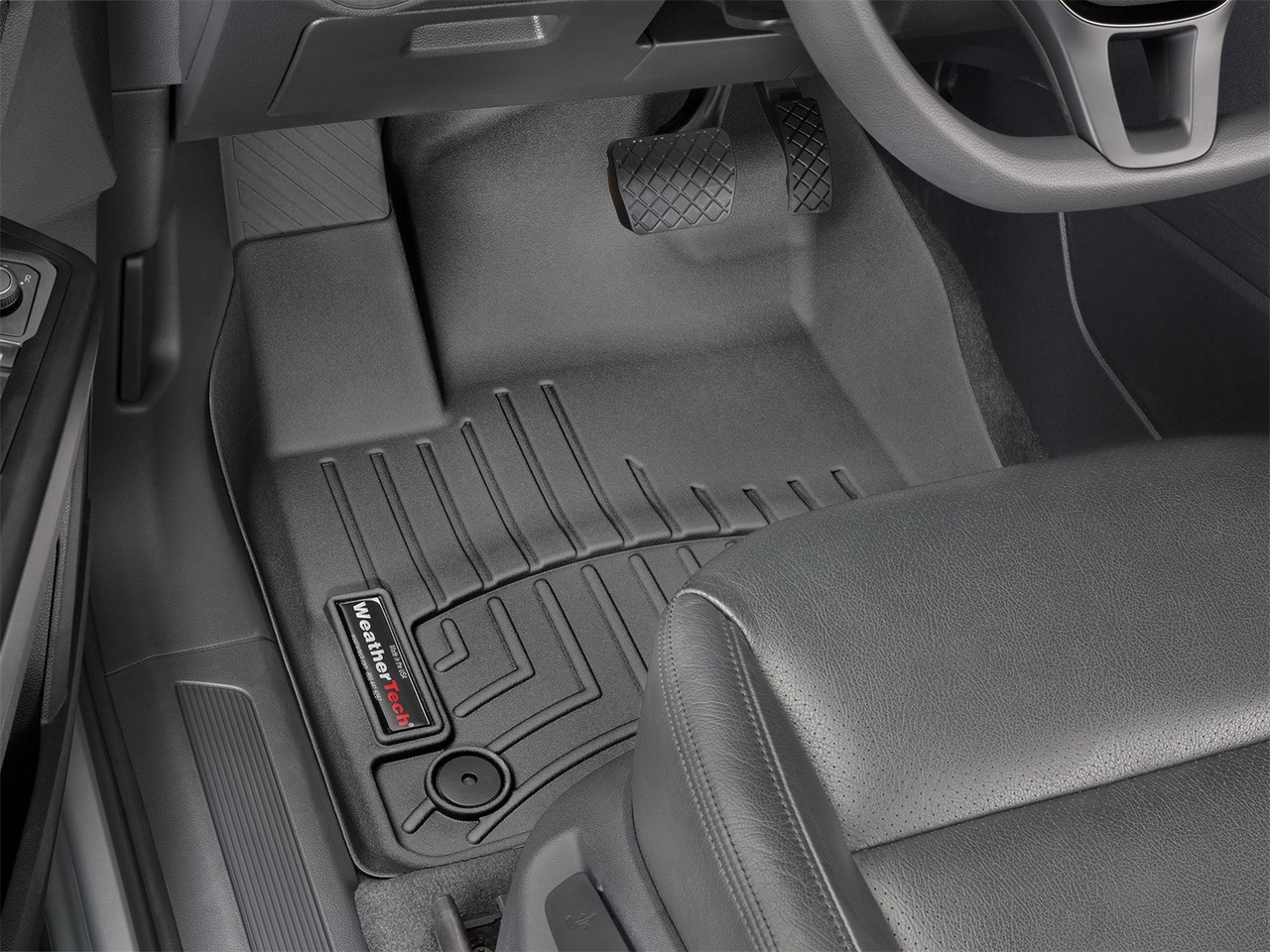 WeatherTech FloorLinerTM DigitalFit; Black; Front 4410841 thumbnail 1