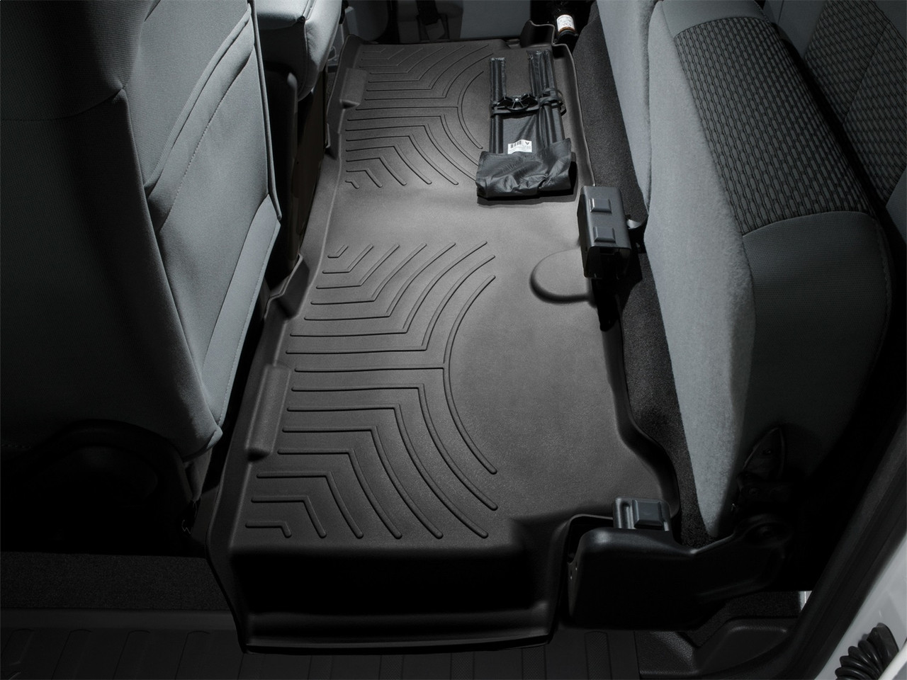WeatherTech FloorLinerTM DigitalFit; Black; Rear 443053 thumbnail 1