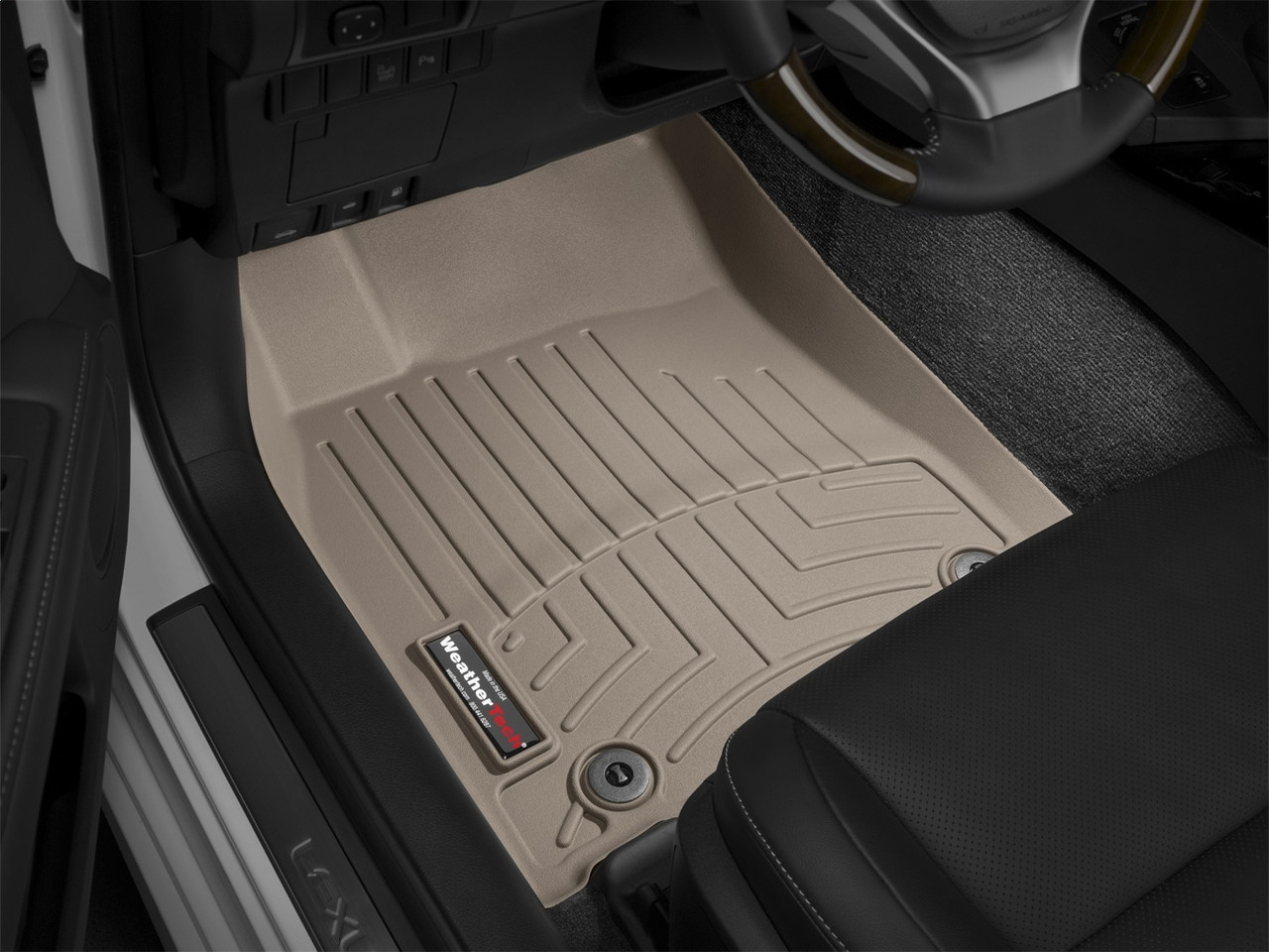 WeatherTech FloorLinerTM DigitalFit; Tan; Front 454761 thumbnail 0