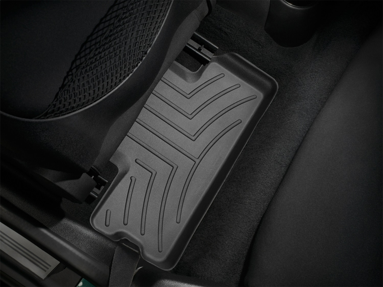 WeatherTech FloorLinerTM DigitalFit; Black; Rear; 2 Pieces 441362 thumbnail 0
