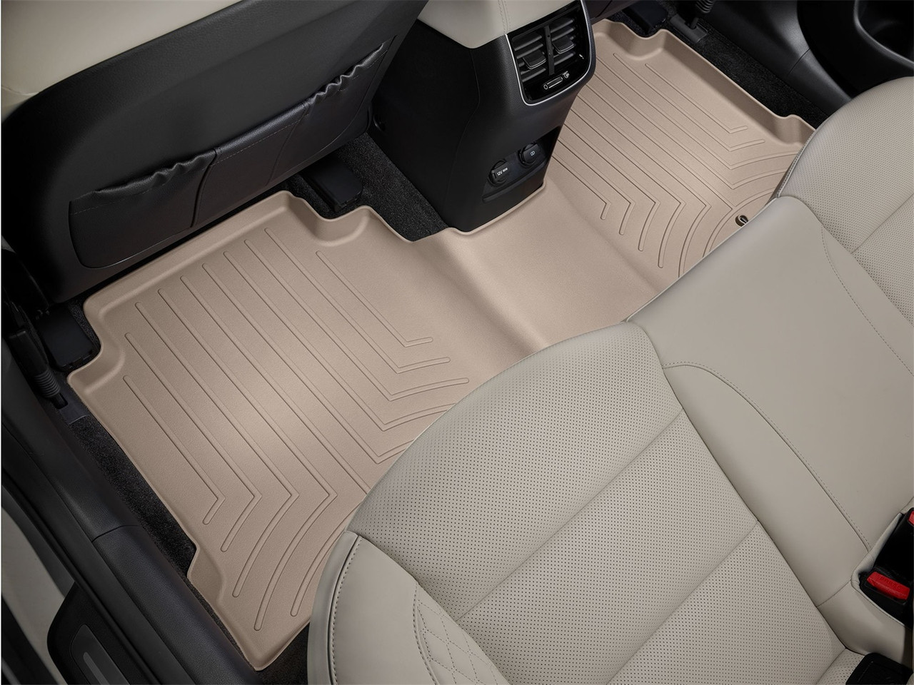 WeatherTech FloorLinerTM DigitalFit; Tan; Rear 4511142 thumbnail 1