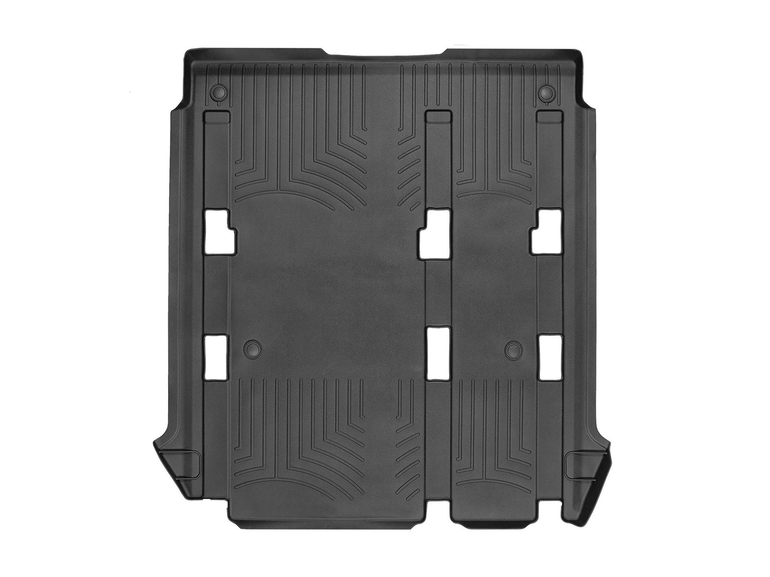 WeatherTech FloorLinerTM DigitalFit; Black; Rear and Third Row; 1 Piece 448732 thumbnail 0