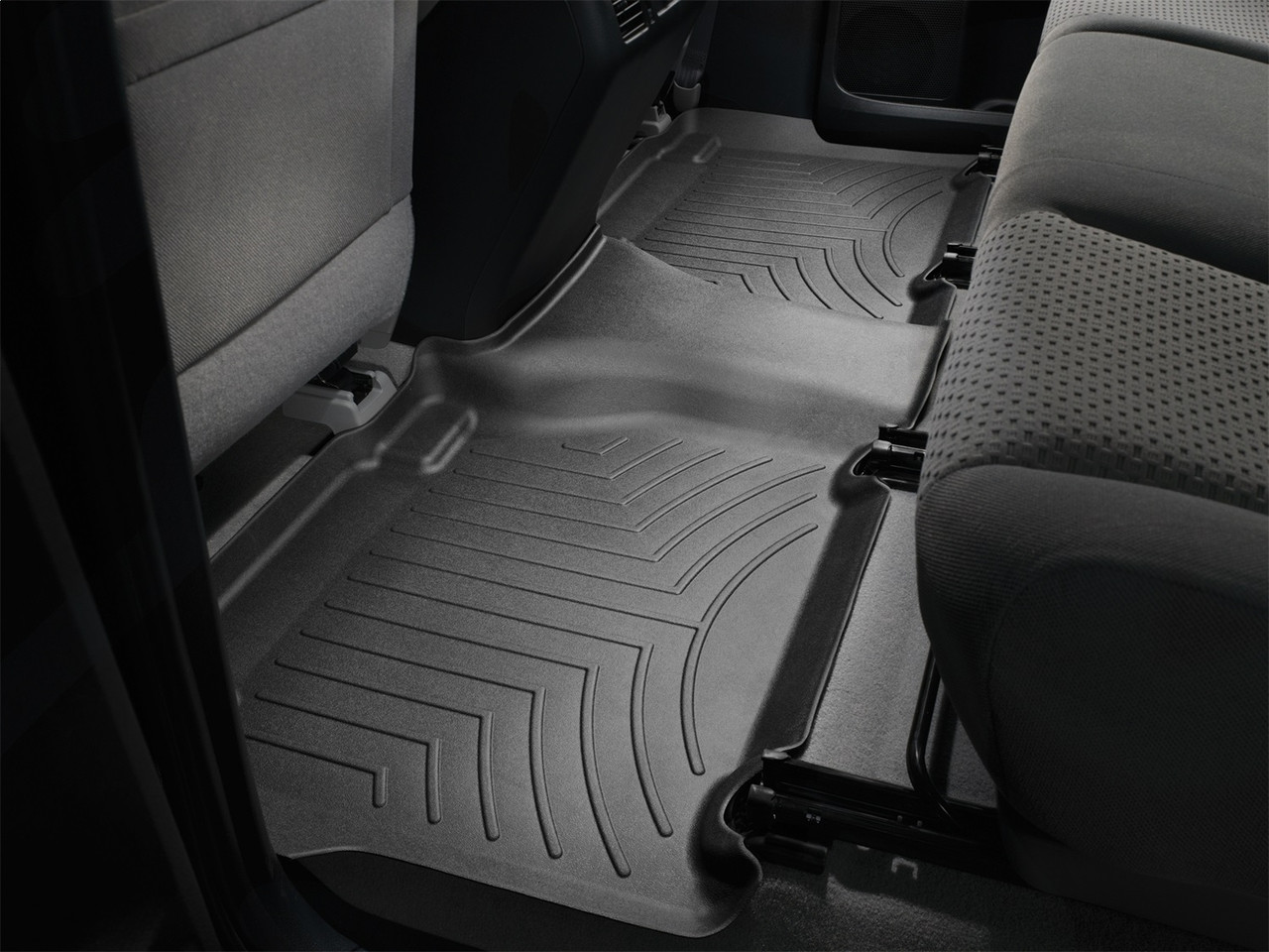 WeatherTech FloorLinerTM DigitalFit; Black; Rear 440933 thumbnail 0