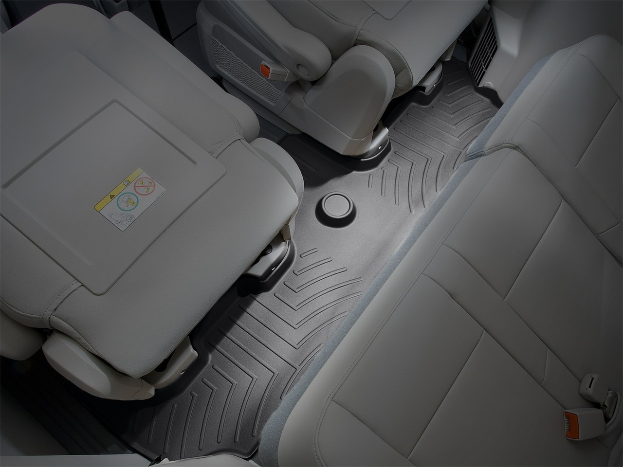 WeatherTech FloorLinerTM DigitalFit; Black; Third Row 441413 thumbnail 0