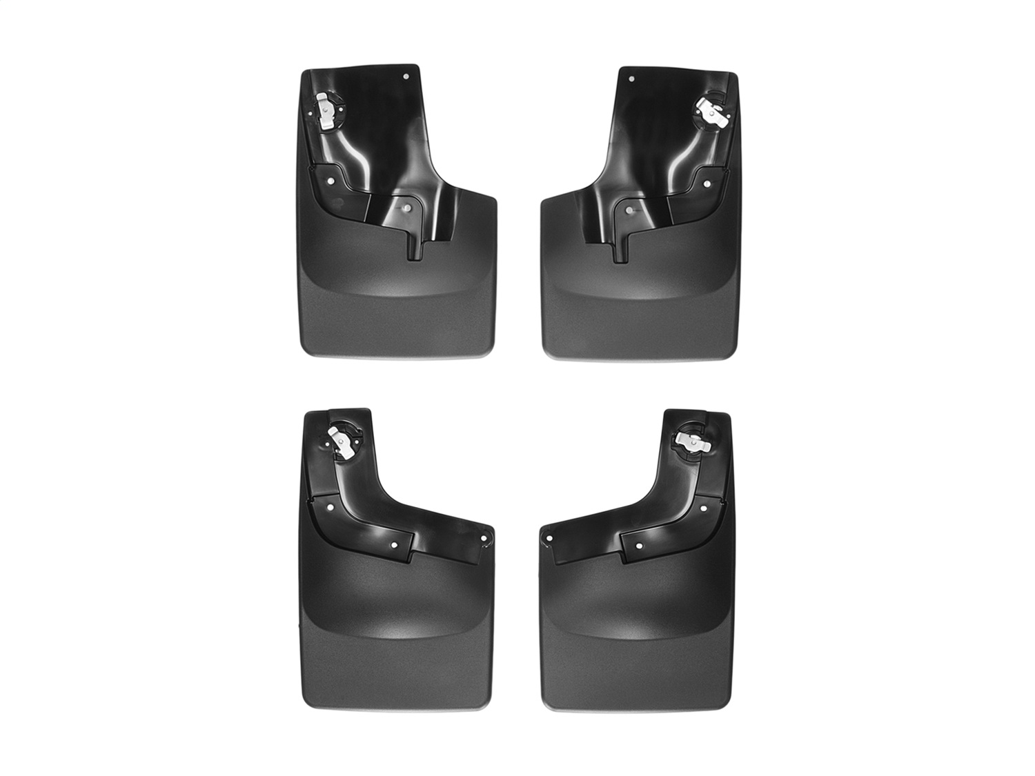 WeatherTech MudFlap No-Drill DigitalFit MudFlap Kit; Black 110049-120049 thumbnail 0