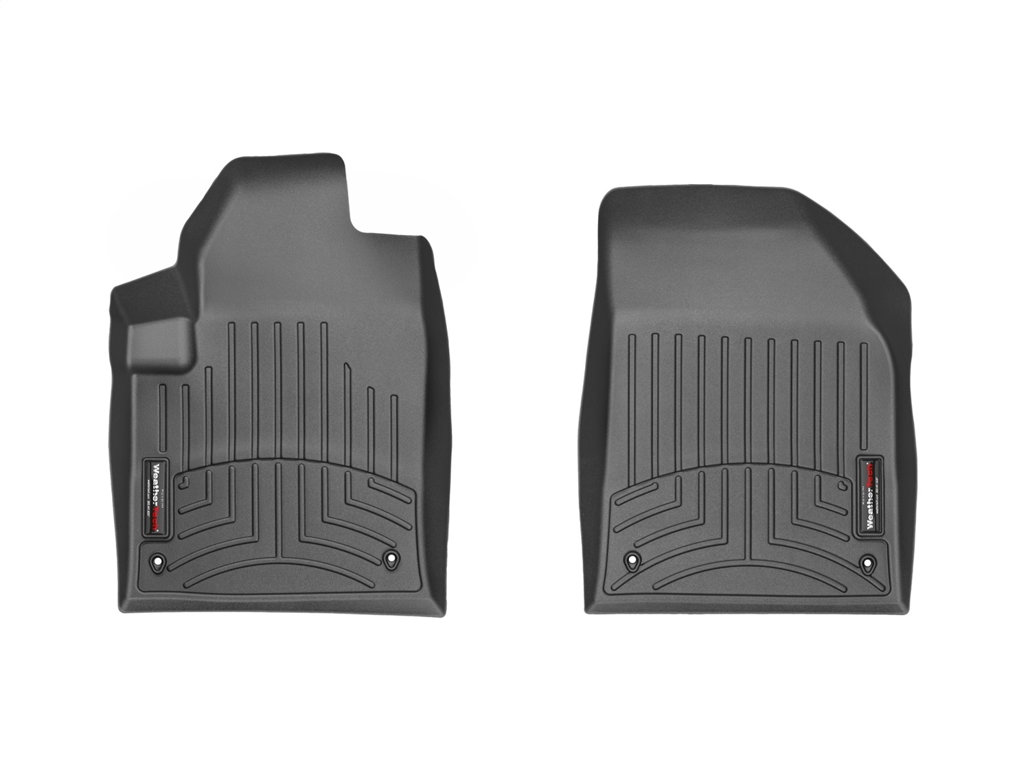 WeatherTech FloorLinerTM DigitalFit; Black; Front 444691 thumbnail 0