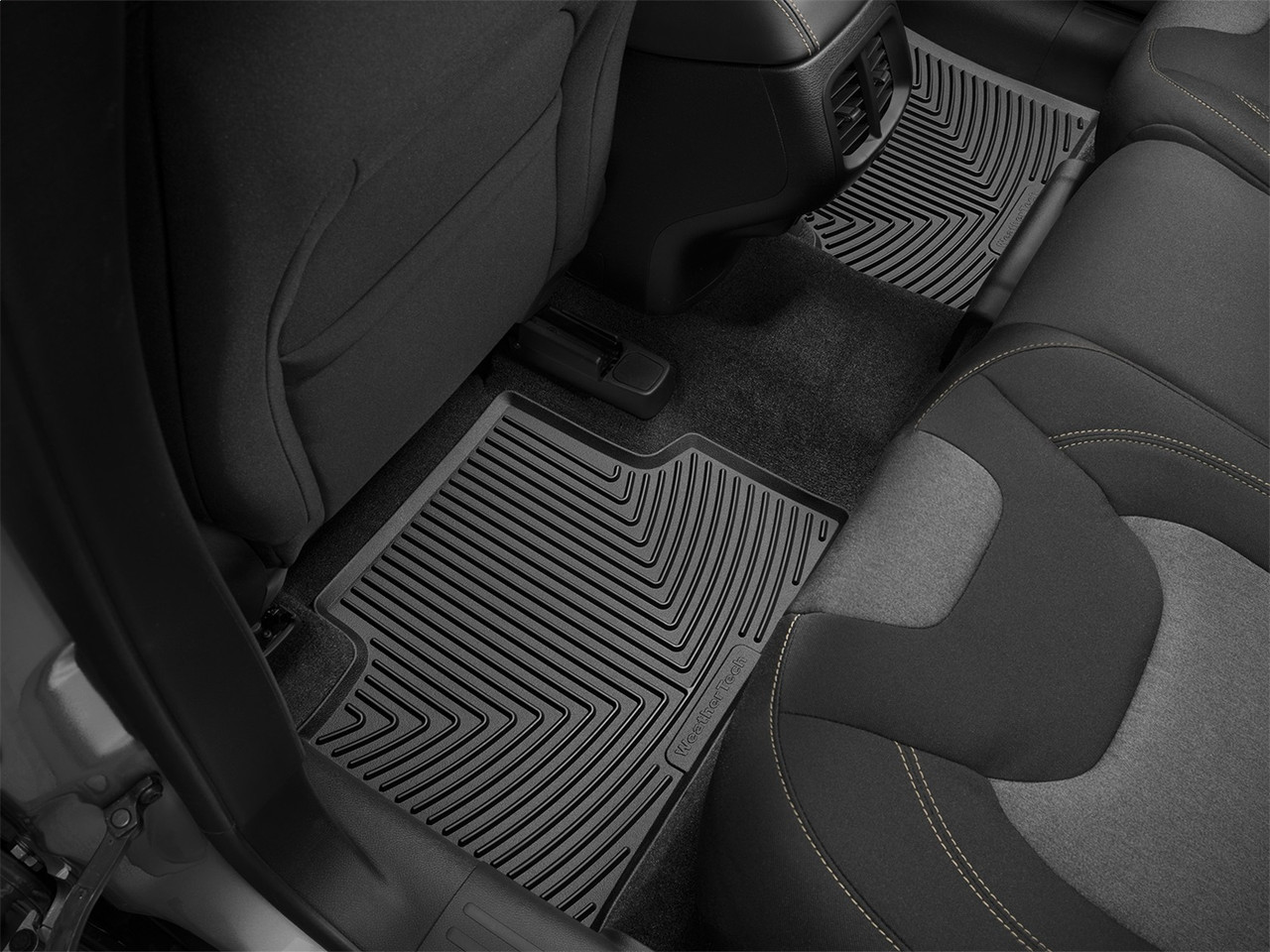 WeatherTech All Weather Floor Mats; Black; Rear W317 thumbnail 0
