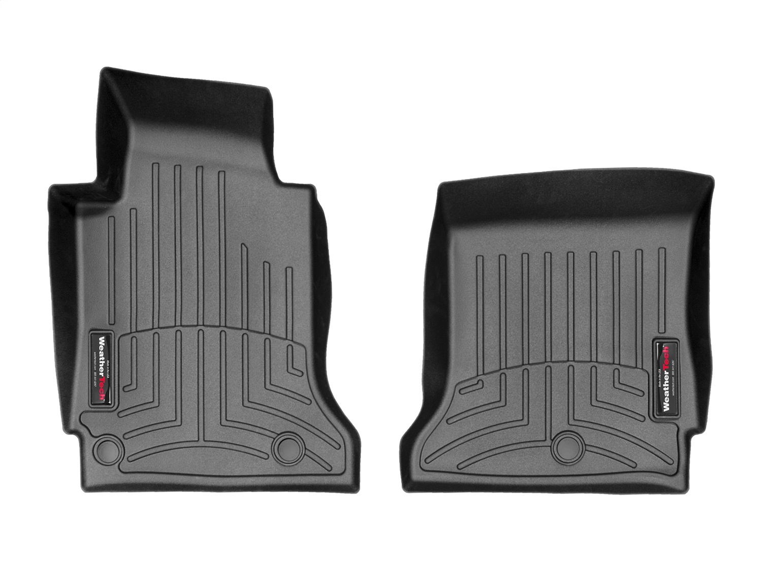 WeatherTech FloorLinerTM DigitalFit; Black; Front 444731 thumbnail 1