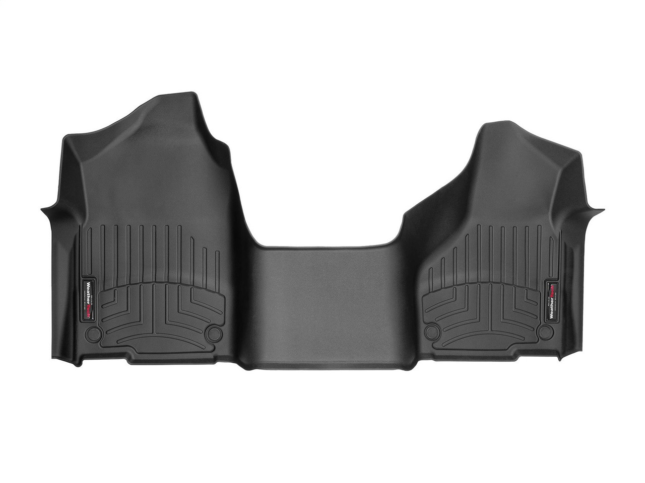 WeatherTech FloorLinerTM DigitalFit; Black; Front; Over The Hump 4415791 thumbnail 0