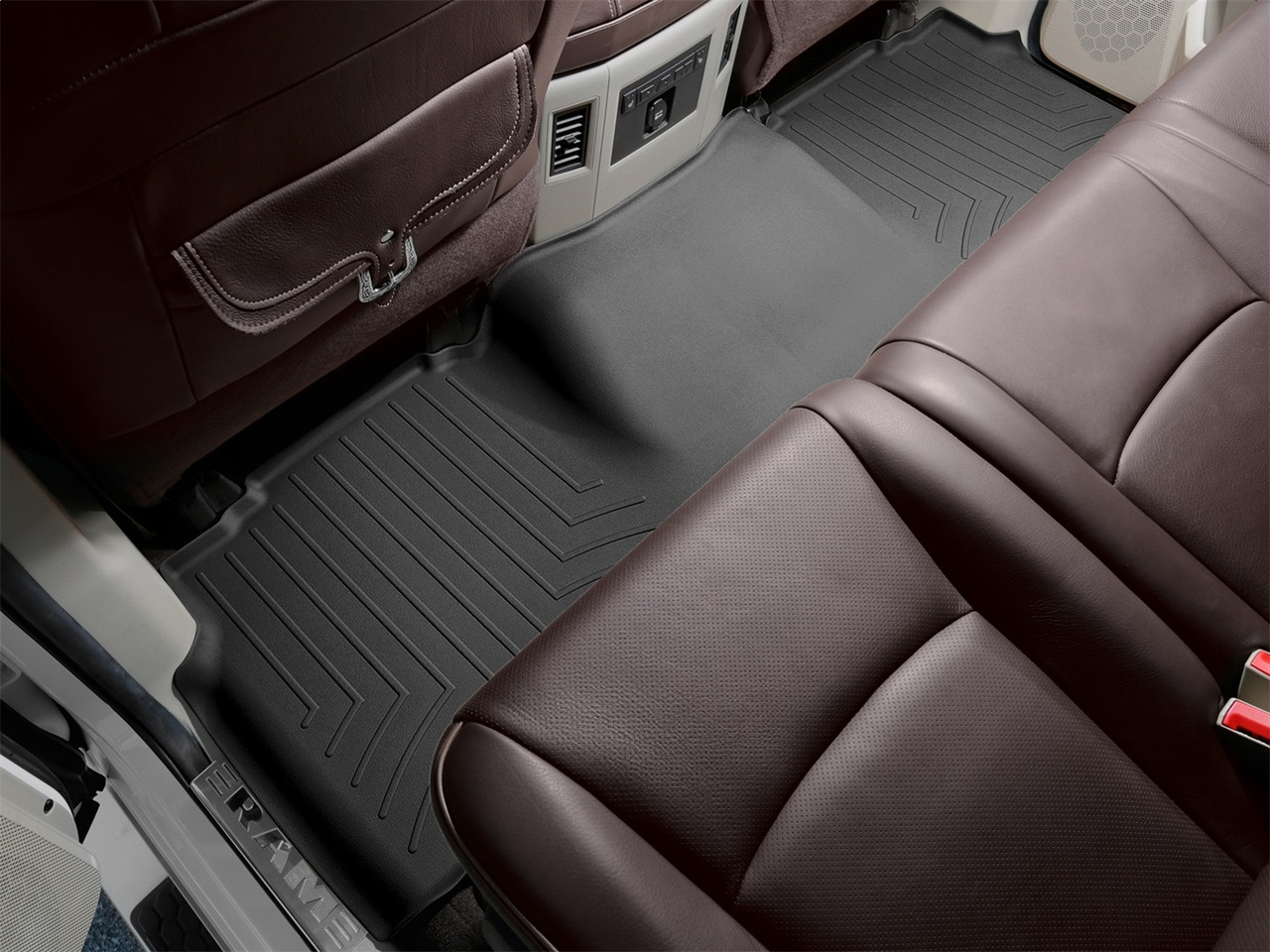 WeatherTech FloorLinerTM DigitalFit; Black; Rear 444772 thumbnail 0
